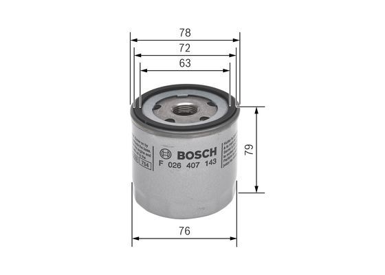 BOSCH F026407143 Yağ Filtresi - . Görsel