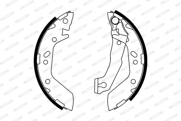 FERODO FSB606 Fren Balatası Arka - . Görsel