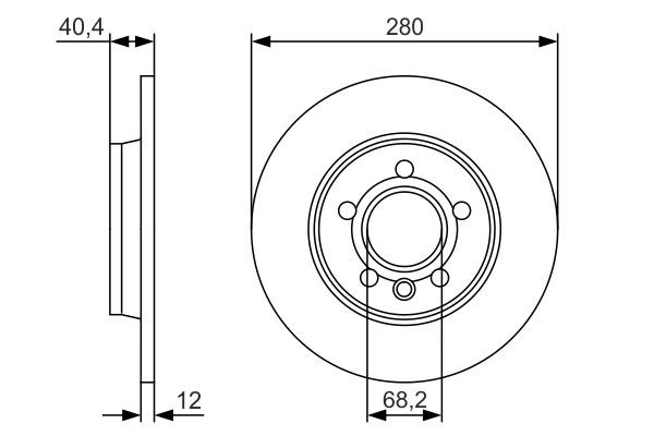 BOSCH 0986479R91 Arka Fren Aynası - . Görsel