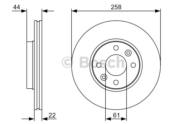 BOSCH 0986479S90 Fren Diski Ön - . Görsel