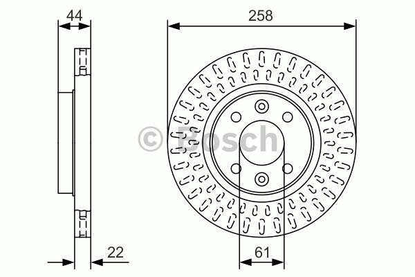 BOSCH 0986479A86 Fren Diski Ön - . Görsel