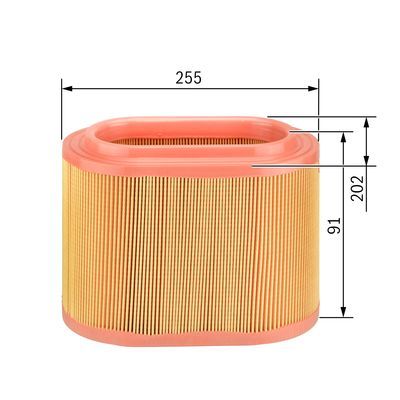 BOSCH 1457433311 Hava Filtresi - . Görsel