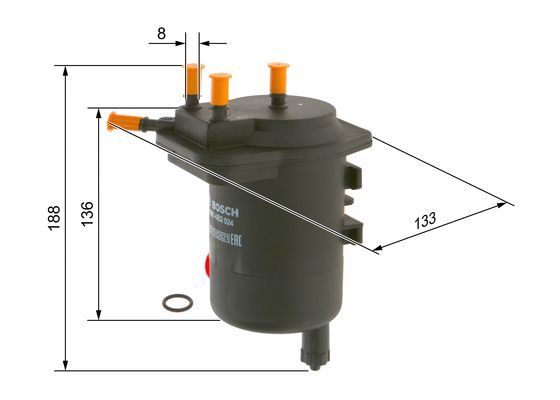 BOSCH 09864B2024 Yakıt Filtresi - . Görsel