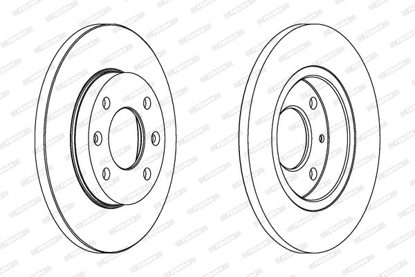 FERODO DDF995 Fren Diski Ön - . Görsel