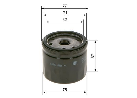 BOSCH 09864B7011 Yağ Filtresi - . Görsel