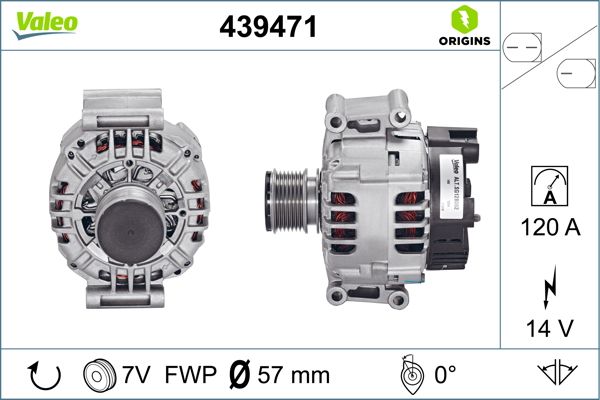 Alternatör 120A Mercedes W203 C209 02 R171