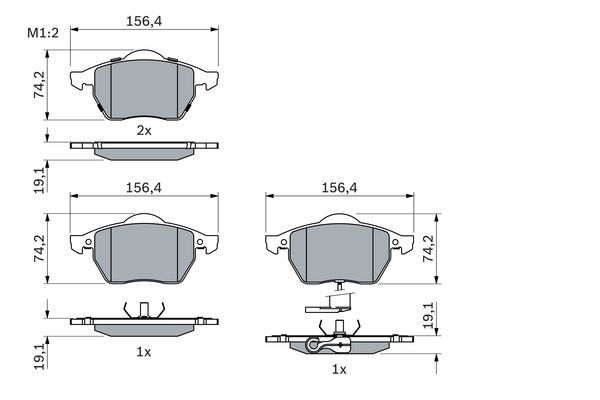BOSCH 0986494018 Fren Balatası - . Görsel
