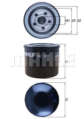 MAHLE OC205 Yağ Filtresi