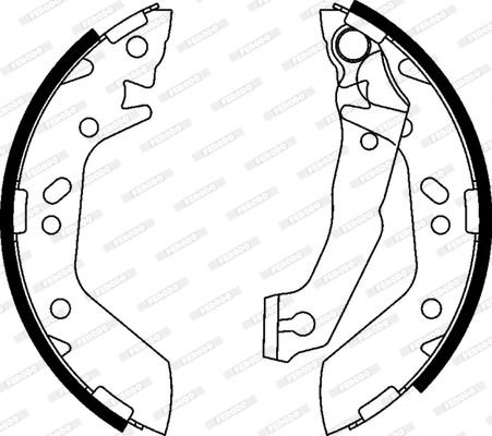 FERODO FSB606 Fren Balatası Arka - . Görsel