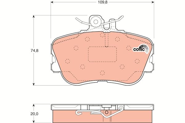 Ön Balata Mercedes W202 C Klasse 180- 200- 220- 230- 240- 280 93-00 - . Görsel