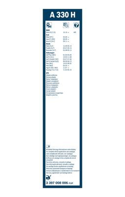 BOSCH 3397008006 Silecek Süpürgesi Arka - . Görsel