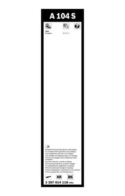 BOSCH 3397014118 Silecek Süpürgesi Ön Takım - . Görsel