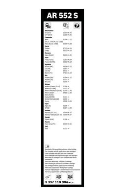 BOSCH 3397118984 Silecek Süpürgesi Ön Takım - . Görsel