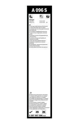 BOSCH 3397007096 Silecek Süpürgesi Ön Takım - . Görsel
