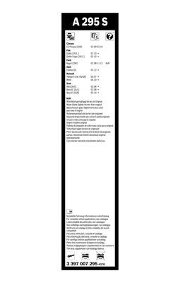 BOSCH 3397007295 Silecek Süpürgesi Ön Takım - . Görsel