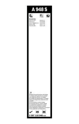 BOSCH 3397118948 Silecek Süpürgesi Ön Takım - . Görsel