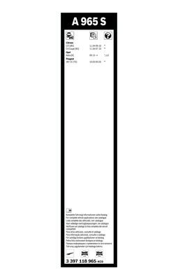 Aerotwin Silecek 70Cm 60Cm Muz Tipi C4 Coupe - . Görsel