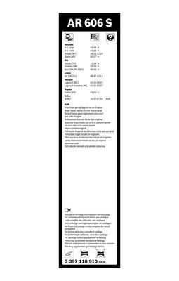 BOSCH 3397118910 Silecek Süpürgesi Ön Takım - . Görsel
