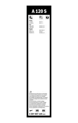 BOSCH 3397007120 Silecek Süpürgesi Ön Takım - . Görsel