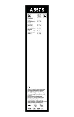 Aerotwin Silecek Takım Flatblade Muz Tipi Citroen Ds7 Golf - . Görsel