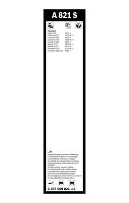 BOSCH 3397009821 Silecek Süpürgesi Ön Takım - . Görsel