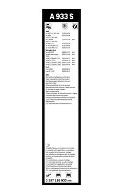 BOSCH 3397118933 Silecek Süpürgesi Ön Takım - . Görsel