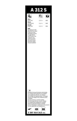BOSCH 3397014312 Twin Silecek - . Görsel