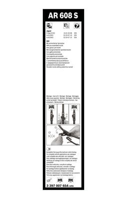 BOSCH 3397007654 Twin Silecek - . Görsel