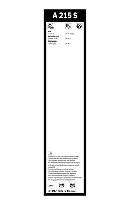 BOSCH 3397007215 Silecek Süpürgesi Ön Takım - . Görsel