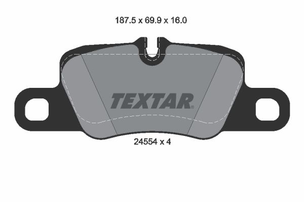 TEXTAR 2455402 Fren Balatası Arka - . Görsel