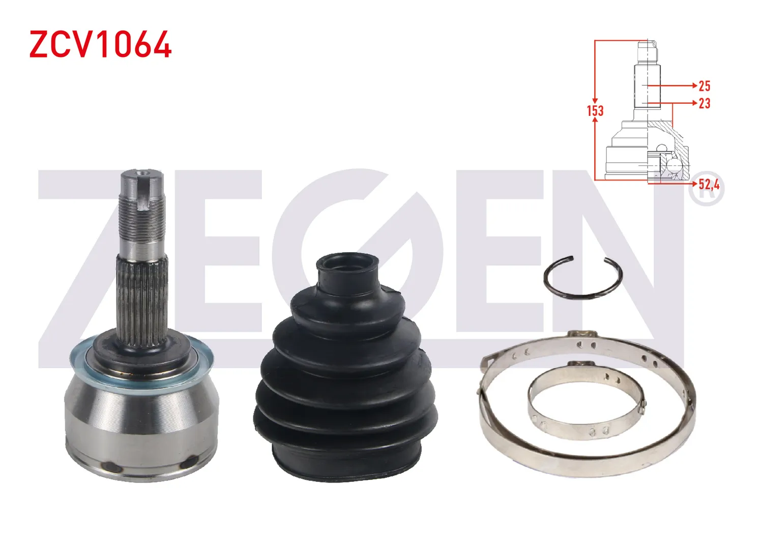 Aks Kafası Ön Dış Sağ veya Sol ZEGEN ZCV1064