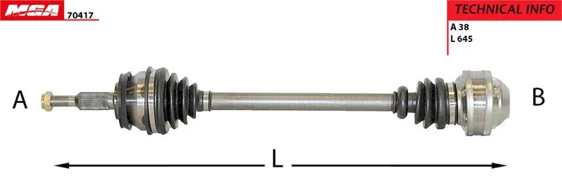 Aks Komple Ön Sol MGA 70417