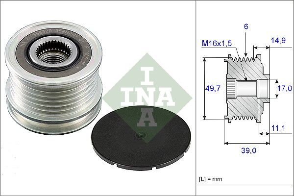 INA 535005010 Alternatör Kasnağı - . Görsel
