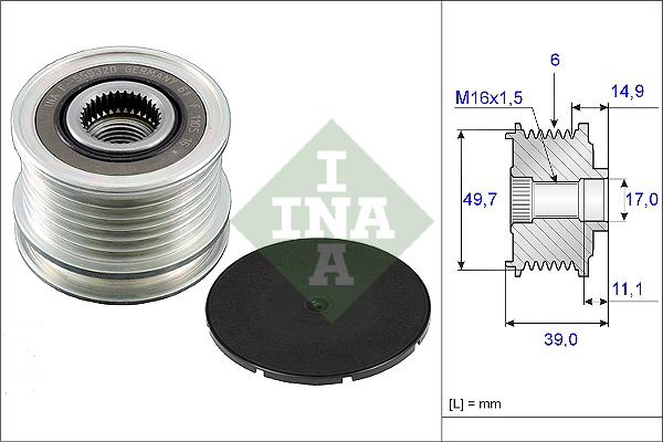 INA 535005010 Alternatör Kasnağı - . Görsel