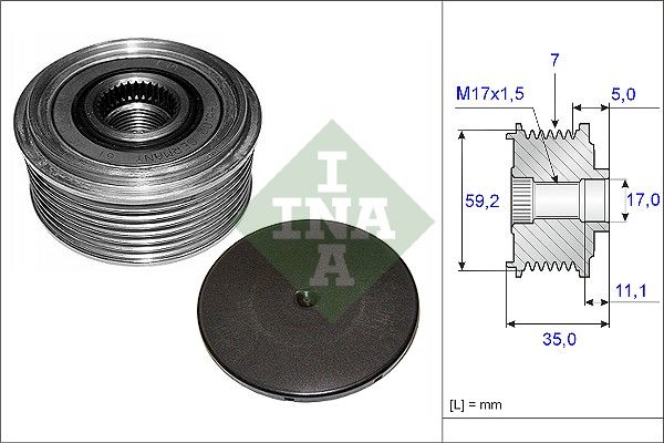 INA 535008710 Alternatör Kasnağı