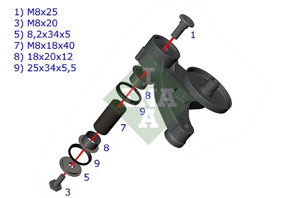 INA 533011710 V Kayış Gergisi Komple - . Görsel
