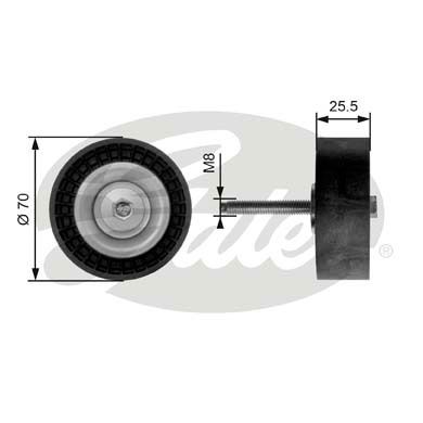 GATES T36204 V Kayış Gergi Rulmanı - . Görsel