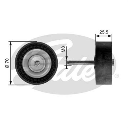 GATES T36204 V Kayış Gergi Rulmanı - . Görsel