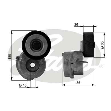 GATES T38440 V Kayış Gergi Rulmanı - . Görsel