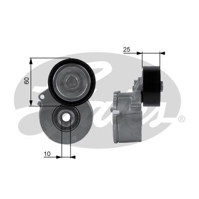 GATES T38236 V Kayış Gergi Rulmanı