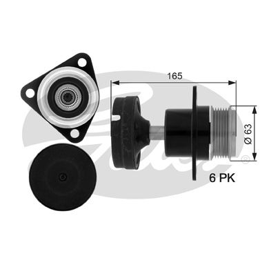 GATES OAP7050 Alternatör Şaftı - . Görsel