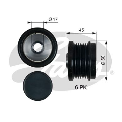 GATES OAP7155 Alternatör Kasnağı