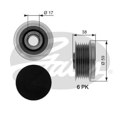 GATES OAP7039 Alternatör Kasnağı