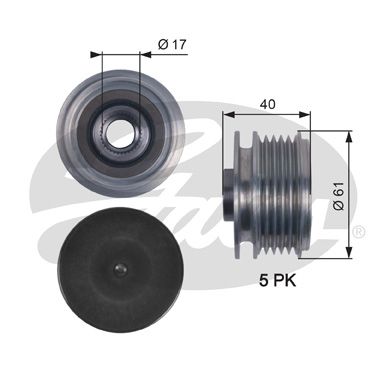 GATES OAP7117 Alternatör Kasnağı