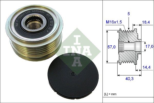 INA 535018710 Alternatör Kasnağı