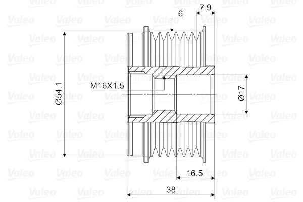 VALEO 588006 Alternatör Kasnağı - . Görsel