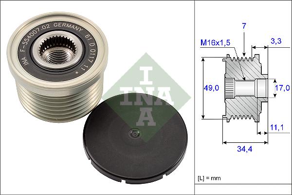 INA 535016410 V Kayış Gergi Rulmanı - . Görsel
