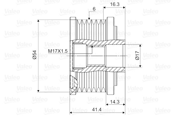 VALEO 588045 Alternatör Kasnağı - . Görsel