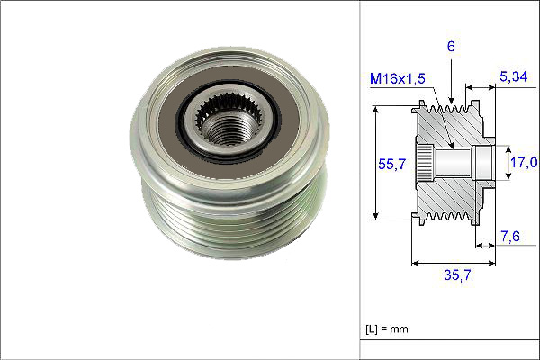 VALEO 588068 Alternatör Kasnağı - 3. Görsel