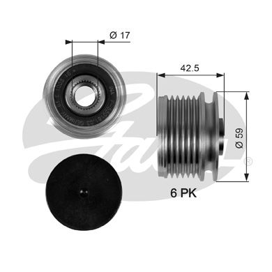 GATES OAP7106 Alternatör Kasnağı